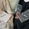 Loriya 2024 Cardigan Abaya Brodé Élégant LR784 - Mode Dubaï & Turquie