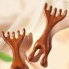 Handmade Sandwood Hair Comb And Face Massager Wide Tooth Comb For Scalp Health And Relaxation