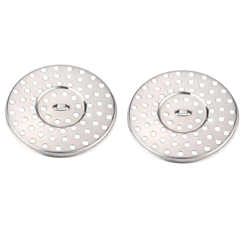 2 Pack Small Holes Shower Floor Drain 8.5cm/3.34inch Diameter Floor Drainage Gully  Bathtub