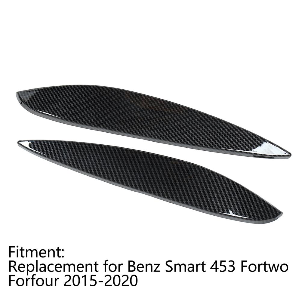 2 pz. Sopracciglia Fari Sinistra Destra ABS Sostituzione per Smart 453 Fortwo Forfour 2015‑2020