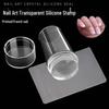 Transparent Nail Art Stamping Tool with Lid & Scraper