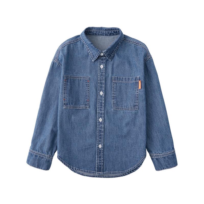 Boys' Casual Long Sleeve Denim Shirt