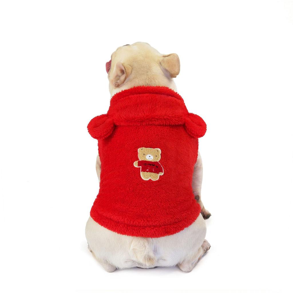 Soft Warm Puppy Hoodie Sweatshirt Winter Pet Dog Clothes For Small Dogs Cats Coat French Bulldog Jacket Chihuahua Yorkies Outfit
