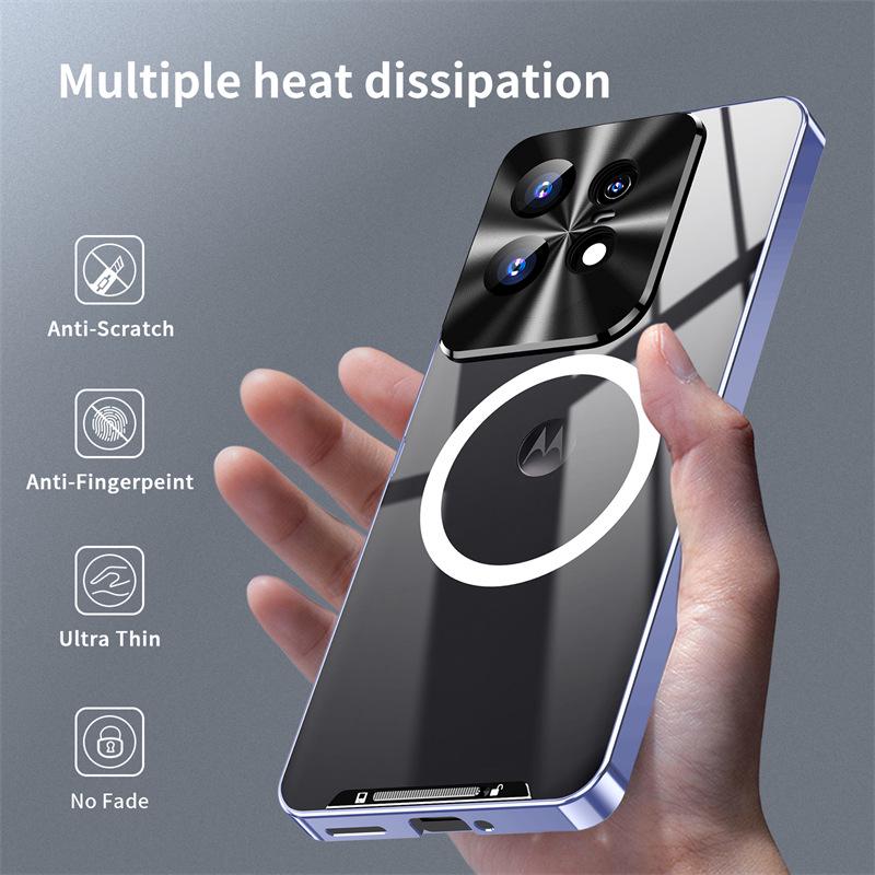 Magnetický kovový matný ochranný kryt MOTO Edge50Pro pro Motorola X50U (2024).