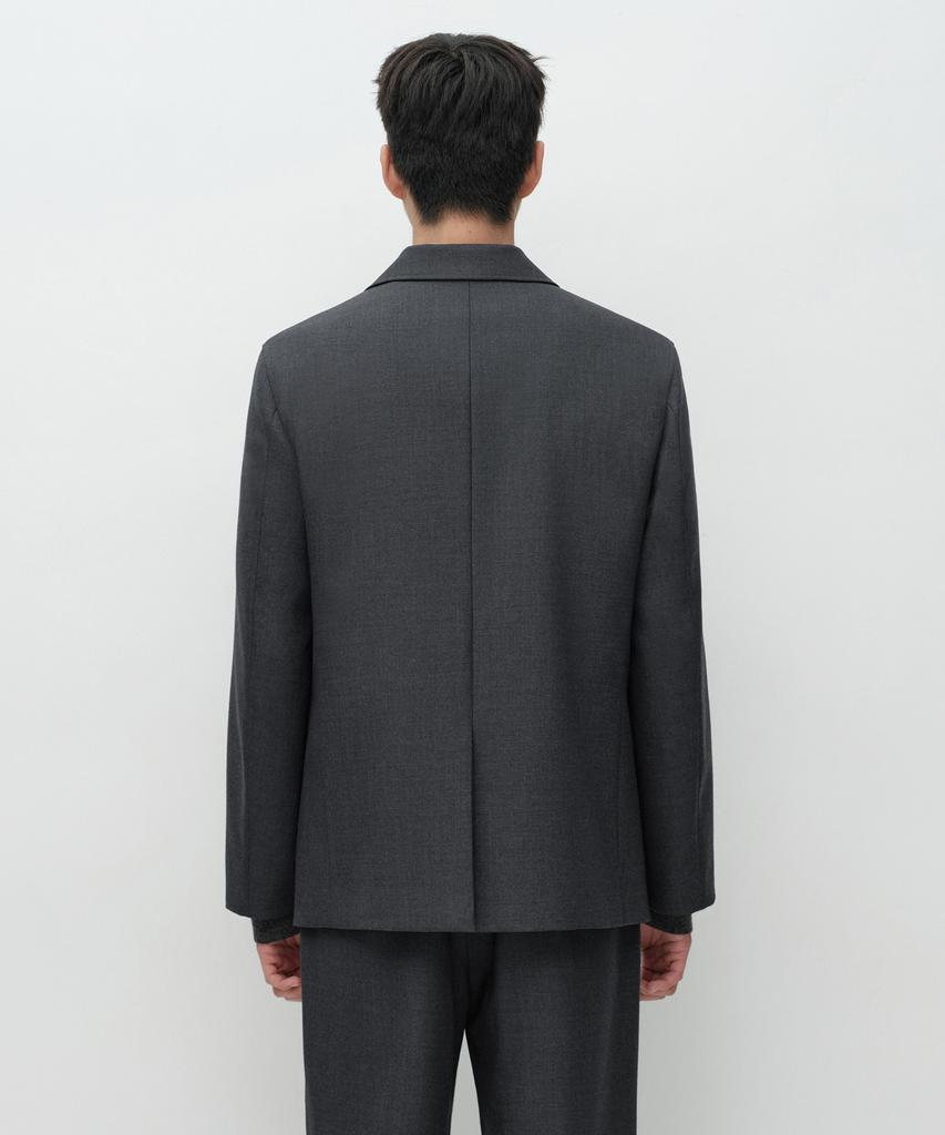 MUSINSA STANDARD [City Workers] Wool Blend Blazer [Charcoal Grey]