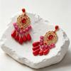 European and American Earrings Women's Fashion OL Bohemian Style Diamond Pendant Design Stud Earrings Versatile Niche Earrings