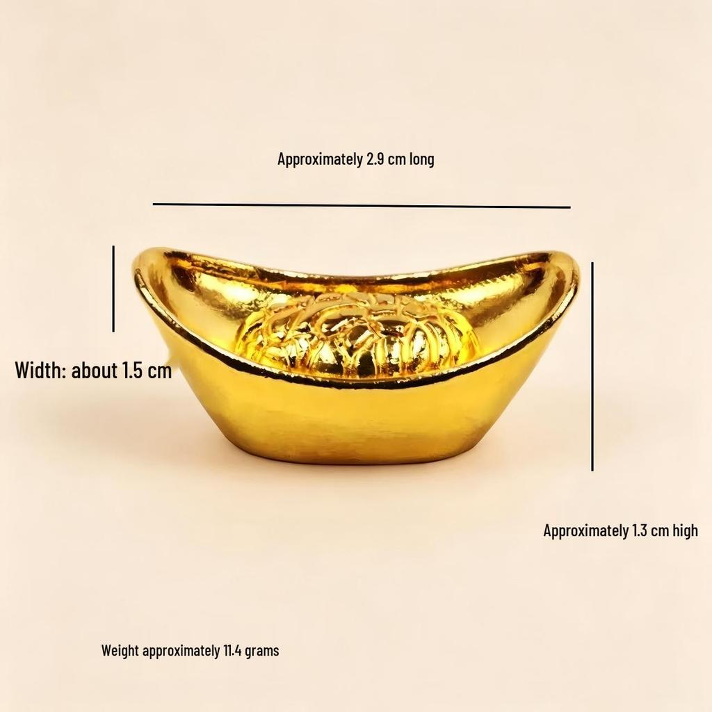 Mu Lue Mini Gold Metal Ingots: Simulation Gold Ingots for Crafts & Photo Frame Filler