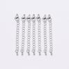 Stainless Steel Bracelet Extension Chain with Water Drop Lobster Clasp for DIY Jewelry