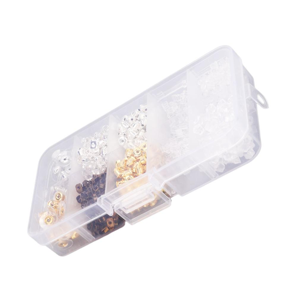 1040PCS Lightweight Silicone Earring Backs Metal Earring Backs Replacements  Jewelry Making