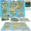 Bopster - 8 Bit Design World Map Puzzle- 1 000 pièces