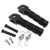Motorcycle Pedals 1 Pair Universal CNC Aluminum Retro Footrest Foot Pegs Pedals Honda Dax Monkey Motorcycle Bike