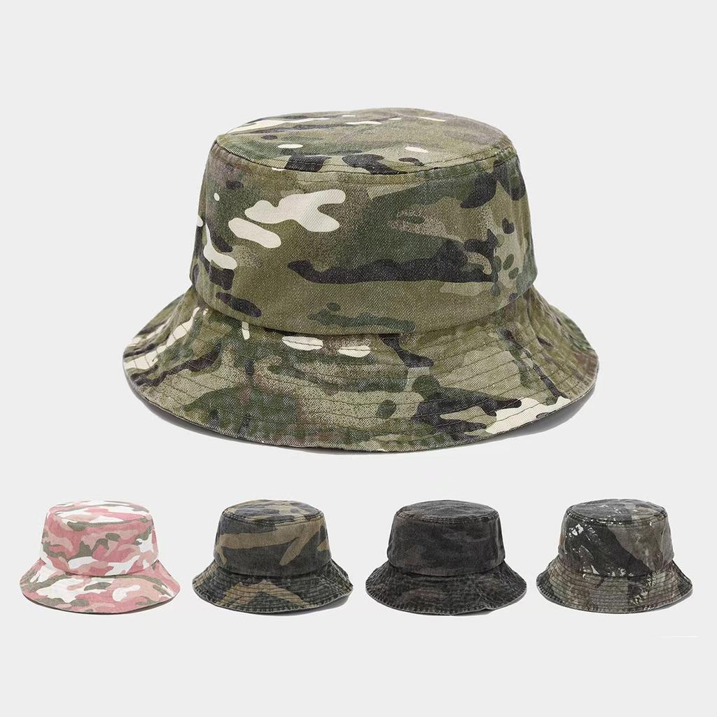 2026 New Washed Cotton Camouflage Bucket Hat For Men And Women Outdoor Travel Casual Sun Cap Panama Fisherman Hats Bob