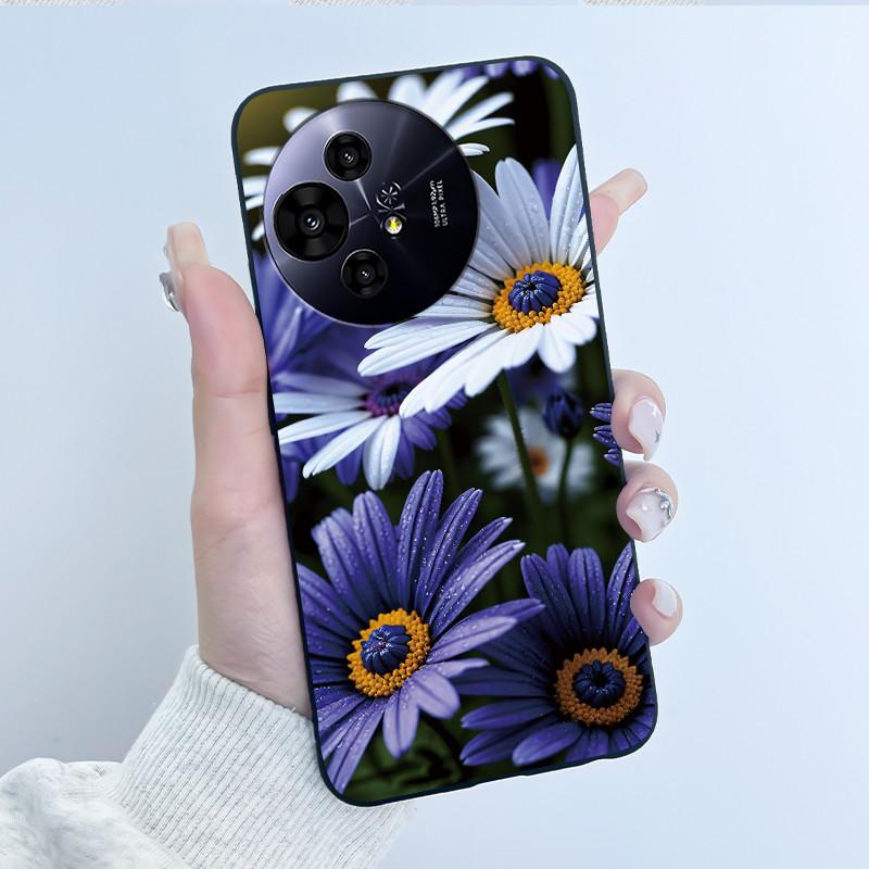 Hülle für TCL 50 NxtPaper 5G / 50 Pro NxtPaper 5G Hülle Luxus Drache Süß Cool Jungen Mädchen Schwarz Matt Weiches Silikon Rückabdeckung