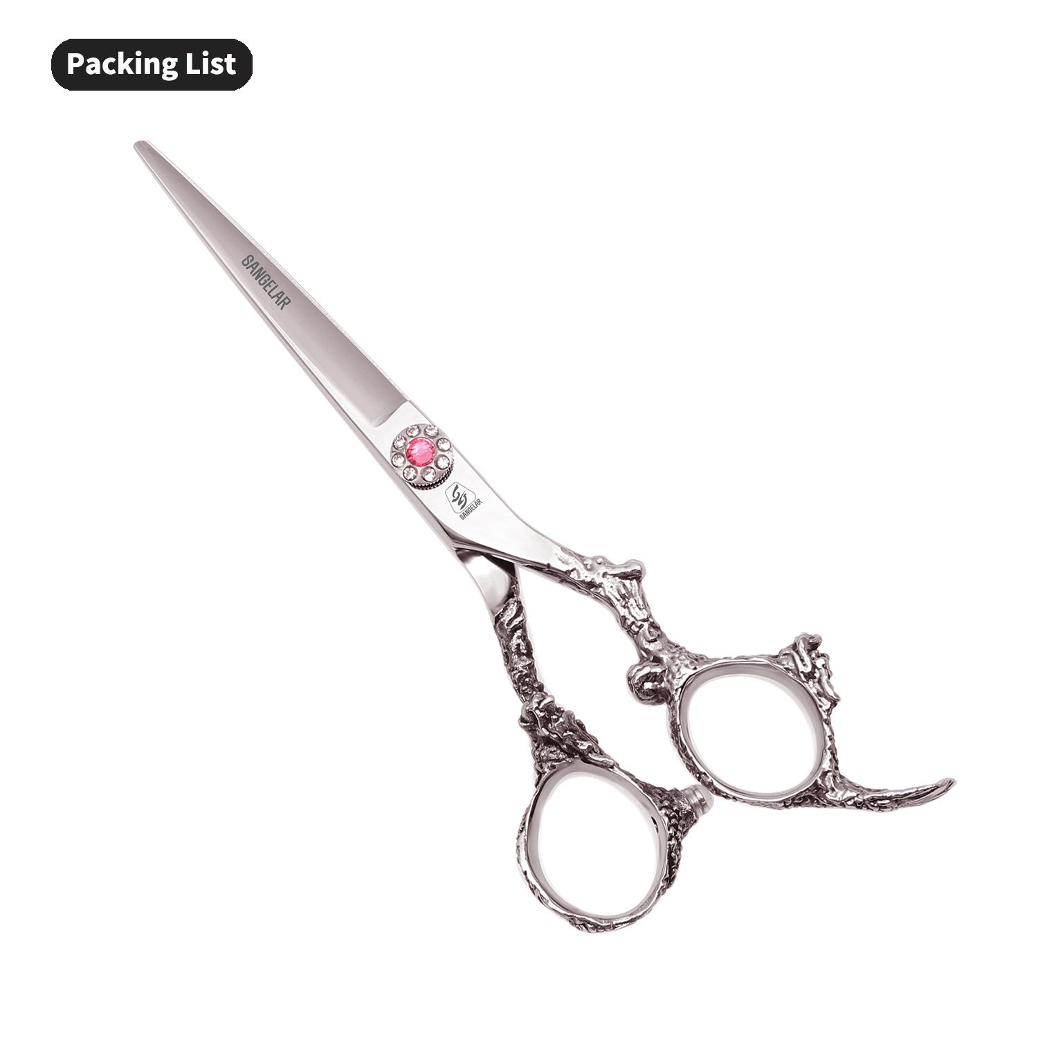 

Sangelar 6-дюймовые ножницы для волос, парикмахерский инструмент, многоцветные ножницы для резки, филировочные ножницы, набор парикмахерских ножниц, семейные ножницы для стрижки 6 Cutting Scissors серебряный