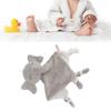 Ongwan Baby Bath Towel, Baby Pacifier Towel, Plush Cartoon Doll, Infant Burp Cloth Handkerchief, for Babies 3 Months and Up (Elephant)