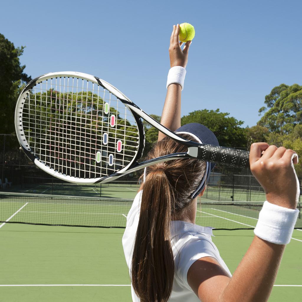 Pack of 7 Tennis Vibration Dampener for Tennis Racket