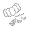 Castle Outside the Window Frame Metal Silvery Stencil Embossing Cutting Dies For Diy Scrapbooking Paper Album Cards Making