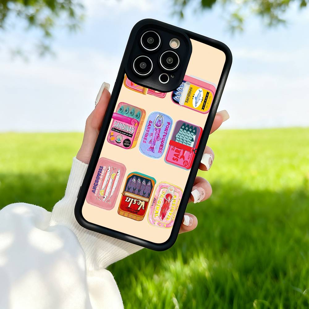 Sardinas Phone Case For IPhone 13 Case IPhone 11 15 17 12 14 16 Pro Max 16e Shockproof Silicone Cover Soft