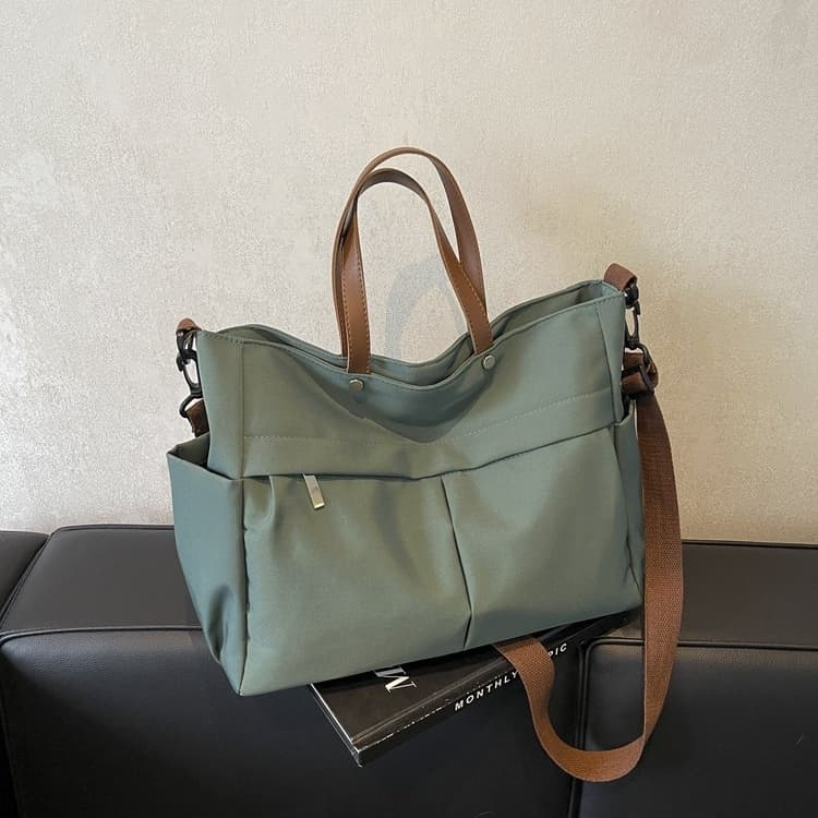 Large capacity nylon tote bag women's shoulder messenger bag