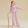 Hellokitty Girls' Spring Clothing 2025 New Kidsren's Sports Suit Pink Girl's Jacket and Pants Two-Piece Set