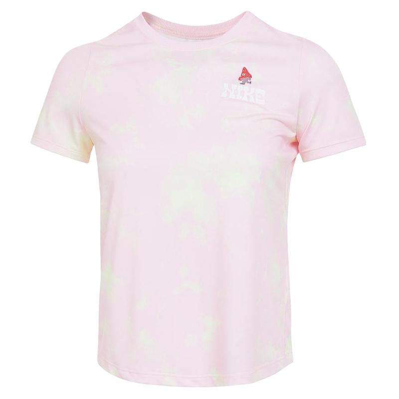 

Nike Dri-Fit One Приталенная Модная Простая Быстросохнущая Тренировочная Футболка с Коротким Рукавом Унисекс Топы Пена-Розовый IF0603663 S