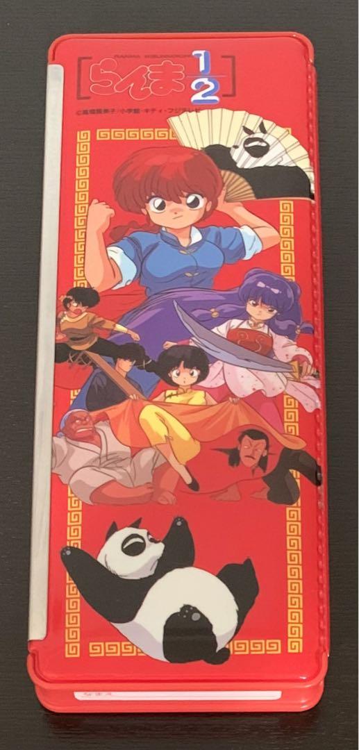 

[USED] Ranma 1/2 pencil case, red, Rumiko Takahashi, Showa retro anime, vintage item