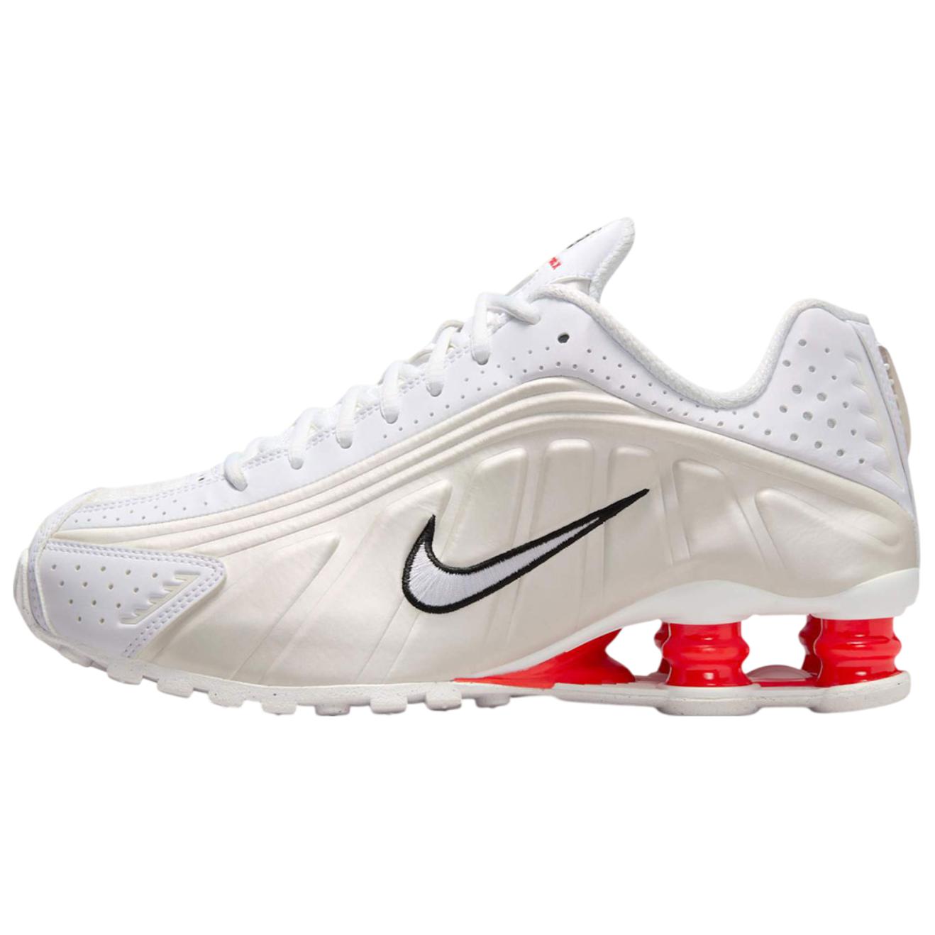 

новые женские Nike Shox R4 Белые Фантом Красный Пикантный 42