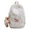 Bear printed schoolbag junior high school girls high school students high value niche design lightweight backpack female students