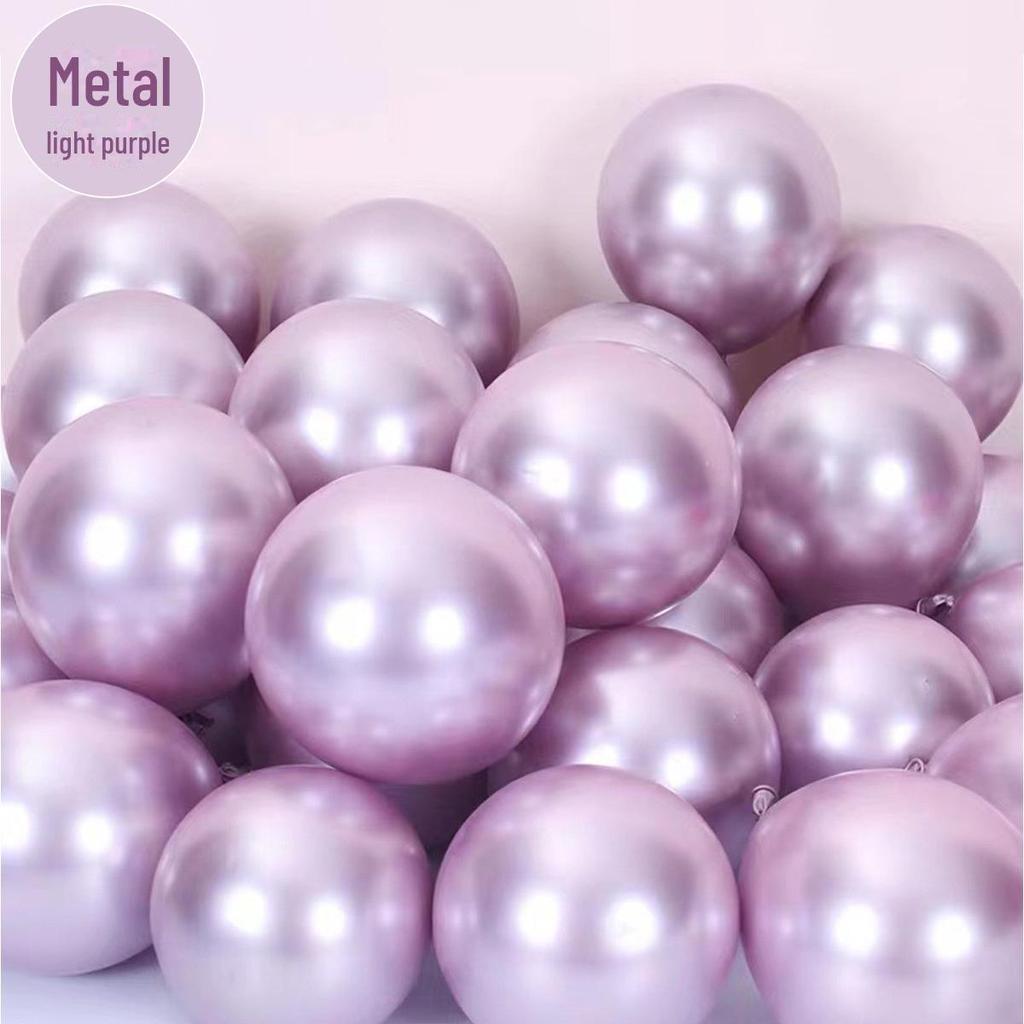 10palcový kovový latexový balónek pro party dekorace, 1,8g kruhová scénická sestava.