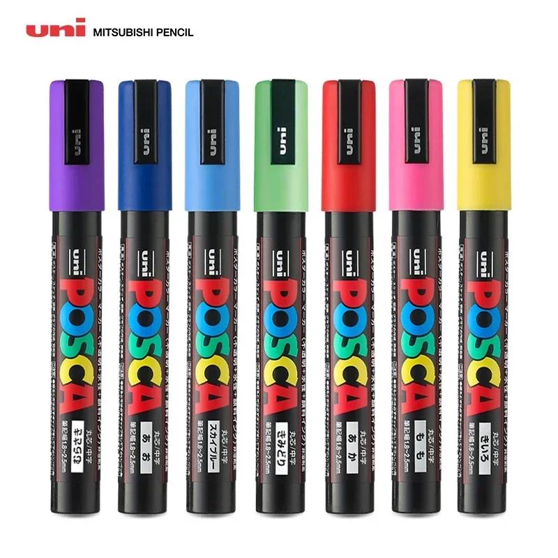Uni Posca PC-1M 3M 5M marker pen, acrylic paint acrylic paint pen full color markers art supplies stationery painting graffiti