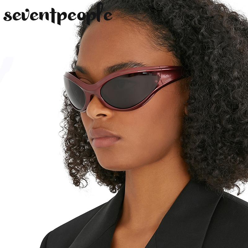 Dynamo Cat Eye Sunglasses Men  Luxury Brand Designer New In Fashion Round Sun Glasses For Women Y2K Punk Sports Goggle Male