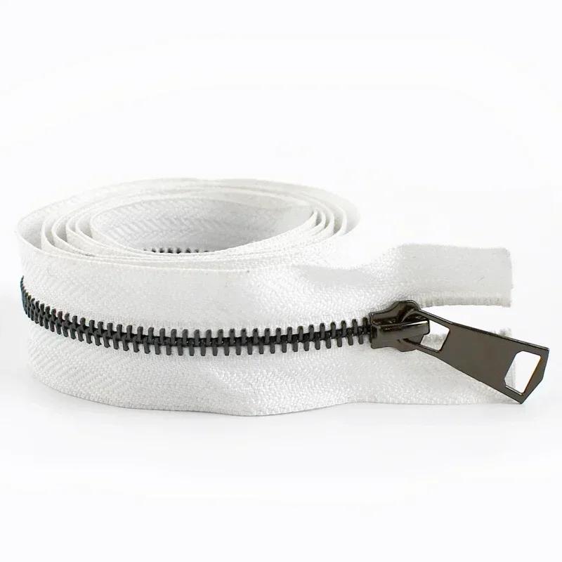 1/2 Stück Meetee 5# 15-80cm Metallreißverschlüsse Offenes Ende Reißverschlüsse für Tasche Daunenmantel Tasche Nähreißverschluss Reparaturset DIY Nähzubehör