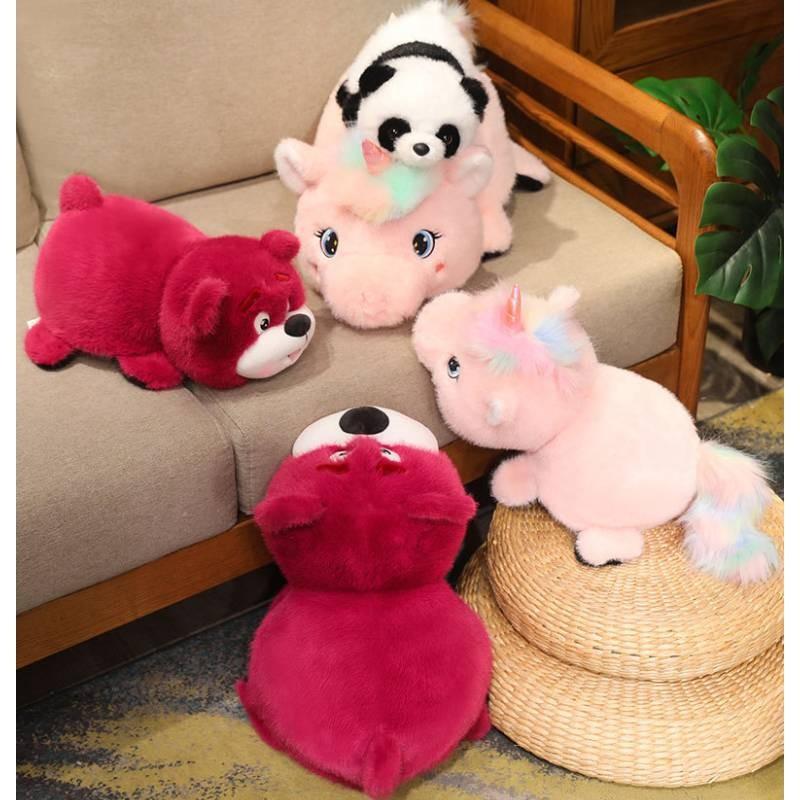 Adorable Flip Panda Plush Toy Cartoon Unicorn Style Perfect For Birthday Gifts For Girls