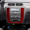 Red Carbon Fiber Central Console Frame Cover Trim For Tahoe/Silverado/Sierra