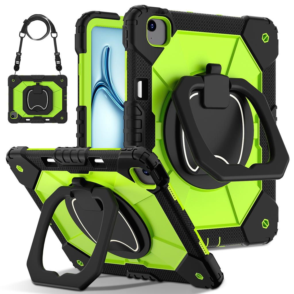 Dla iPada Air 13 (2025)/(2024) Etui z podpórką Silikon+PC Pokrowiec na tablet