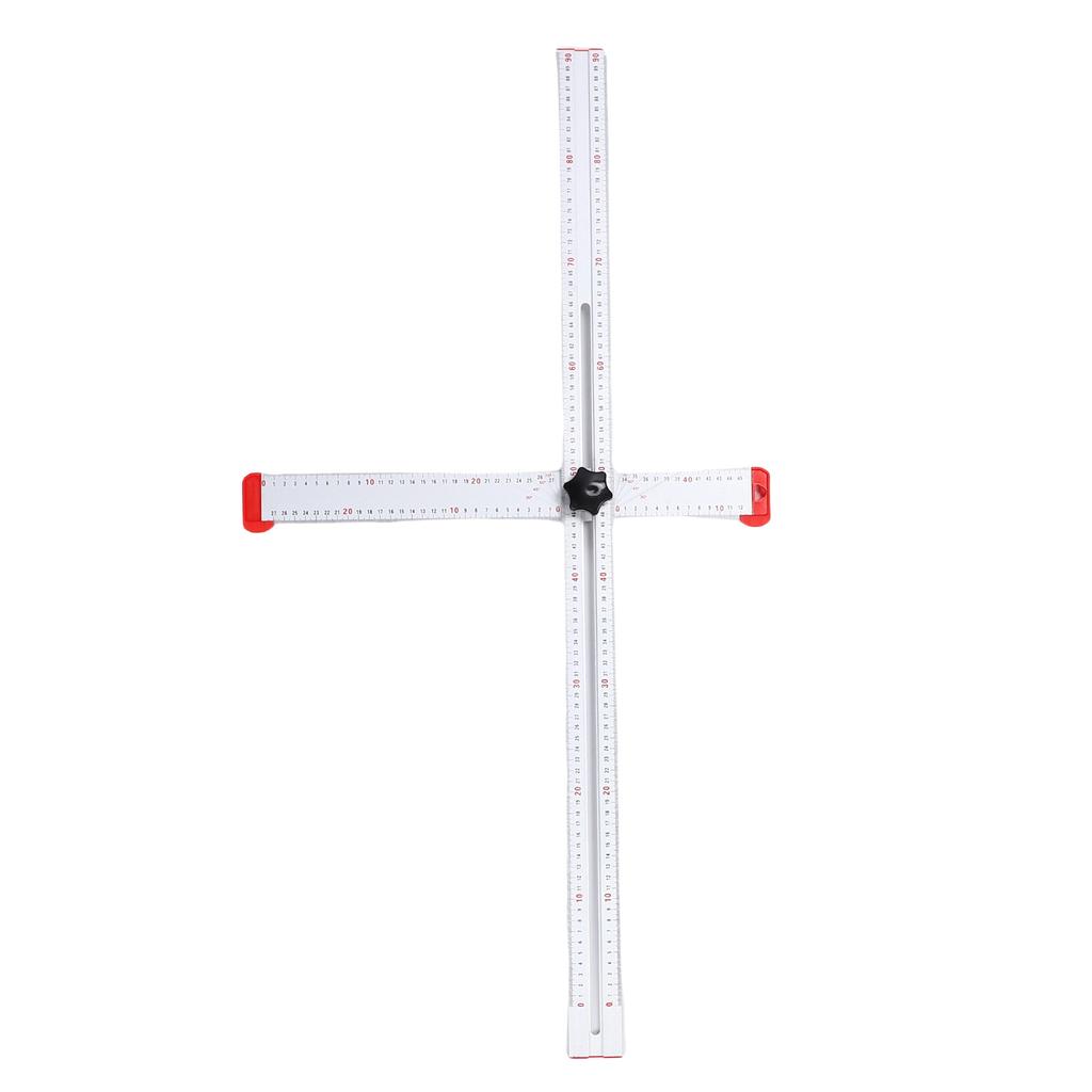 Hole Drilling Template Multifunctional Multi Angle Adjustable Non Slip Handle T Square Measuring Tool