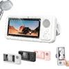 Waterproof Mobile Phone Holder with Bluetooth-compatible Speaker Adjustable Rotation Shower Phone Stand Touch Screen Bathroom Mount