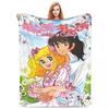 Candy Candy Manga Fleece Blankets Drama Adventure Custom Throw Blankets for Sofa Bedding Lounge