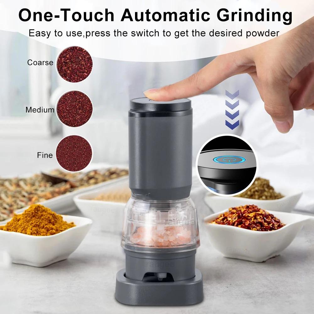 Ceramic Grinding Core Electric Pepper Grinder Set Automatic Spice Mill  Kitchen Gadget