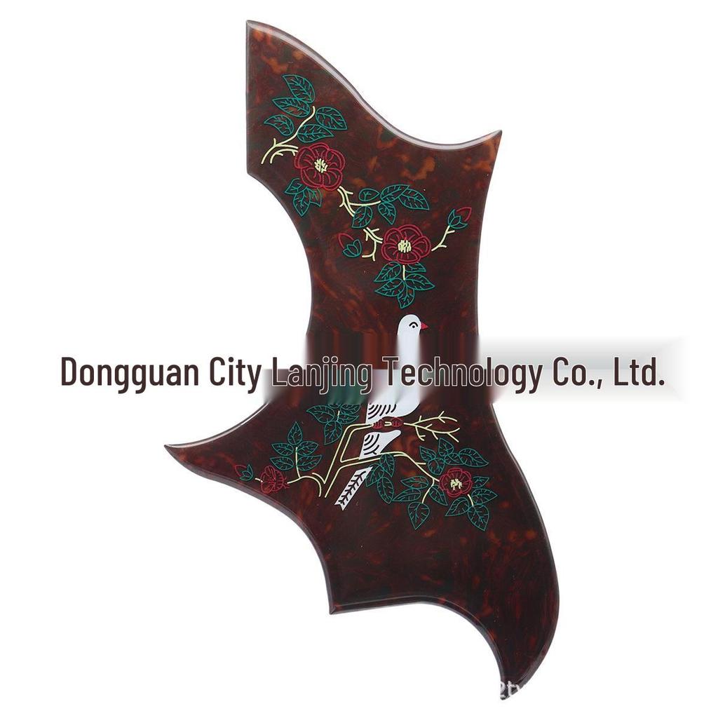 DOVE Pickguard de Guitarra Engrosado, 40-42" Color Paloma Irregular Cubierta Antiarañazos
