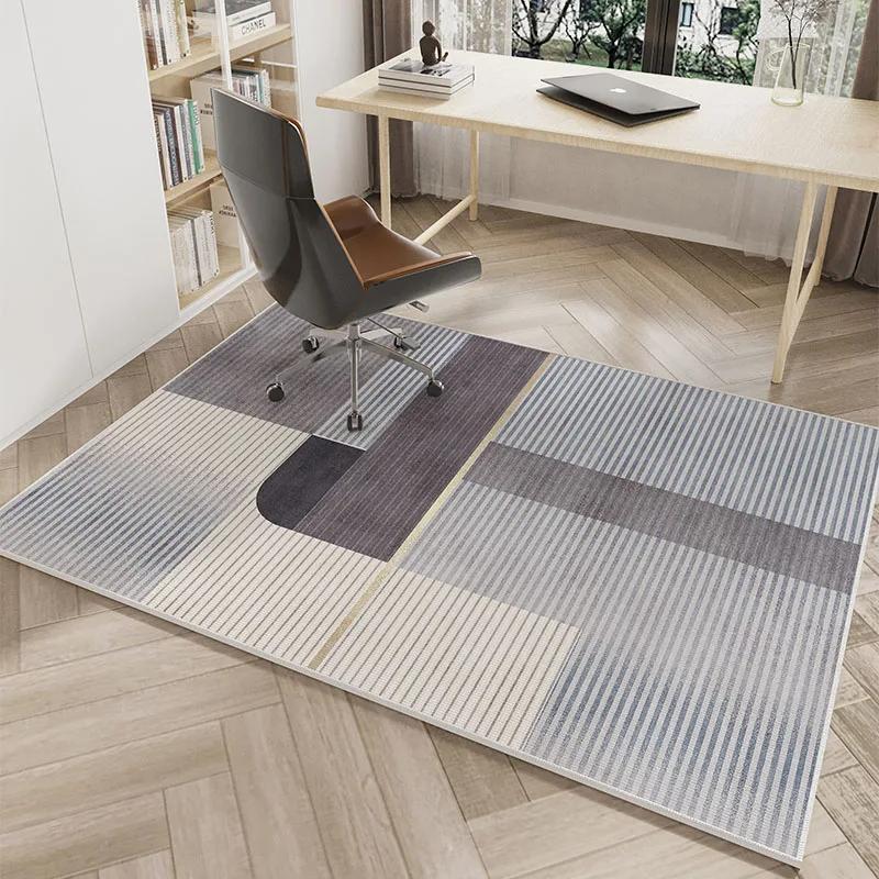 Luxury-Style Geometric Living Room Carpet Anti-Slip And Easy-To-Clean Home Decor For Bedrooms And Study Areas Floor Mat