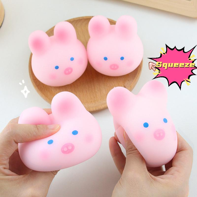 Rabbit Sakura Soft Pig Stress Relief Knead Decompression Squeeze Toy Kids Gift