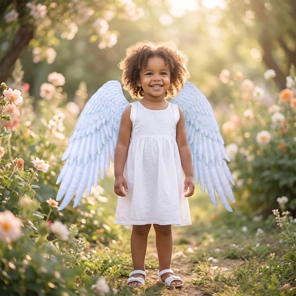 Handmade Craft Princess Wings Non-woven Fabric Kids Party Wings Cosplay Elf Wings Children