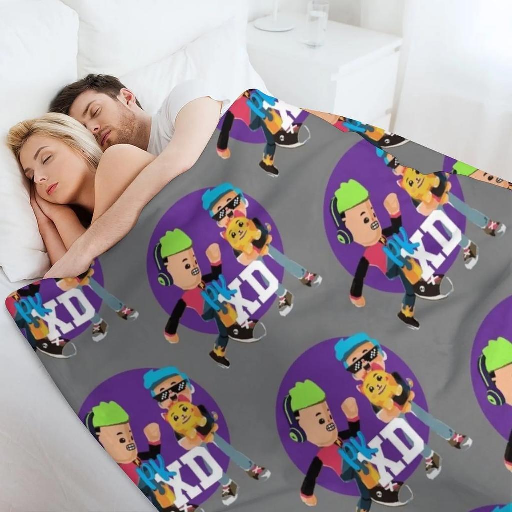 Pk xd game for kids, mobile games Throw Blanket Elegant Warm Throw Blanket for Hotel Home