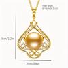 Source Factory Japan and Korea New Chinese Style Pearl Pendant Zhengyuan Versatile Necklace Clavicle Chain