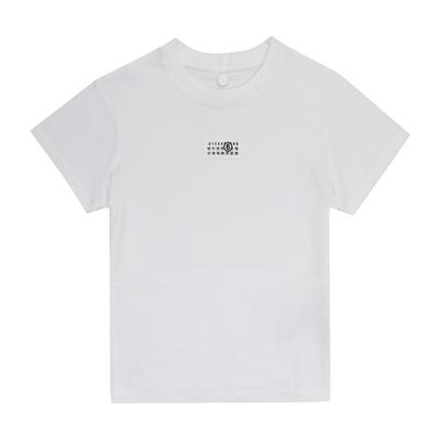 MaiSon Margiela Dámské S T tričko Mm6 Číslování Logo nášivka S52gc0327 M20170