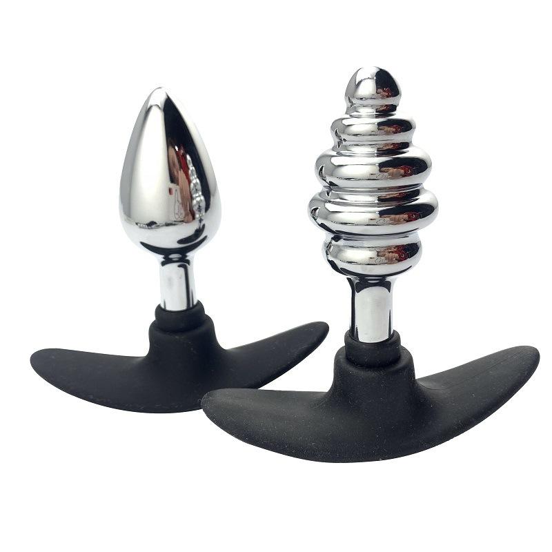 Men's and Women's Outdoor Wear Boat Anchor Metal Silicone Base Butt Plug Expansion Back Court Bolt Adult Sex Product Toys