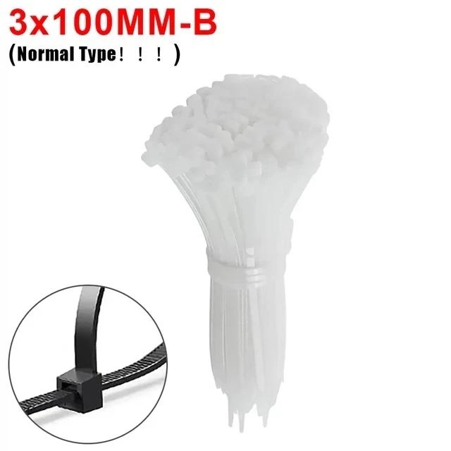 Screw Mount Cable Ties Set Nylon Heavy Duty Adjustable Self Locking Cord Zip Tie Screw Hole Wire Organizer Fastening Loop Straps