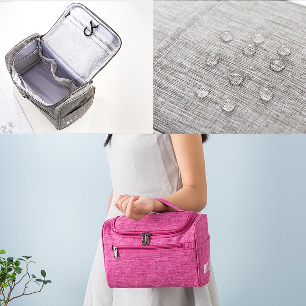 Travel Mens Ladies Outside Toiletry Wash Bag Hanging Grooming Makeup Case