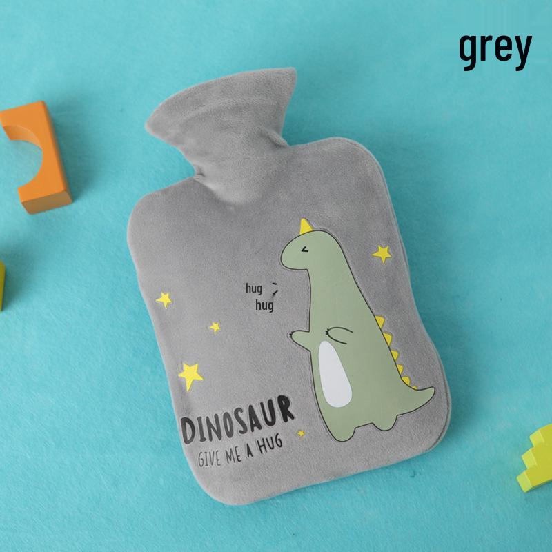 Bolsa de Água Quente Pelúcia Pelo de Coelho Estilo Coreano Extra Grande - Aquecedor de Mãos Compressão Quente PVC.